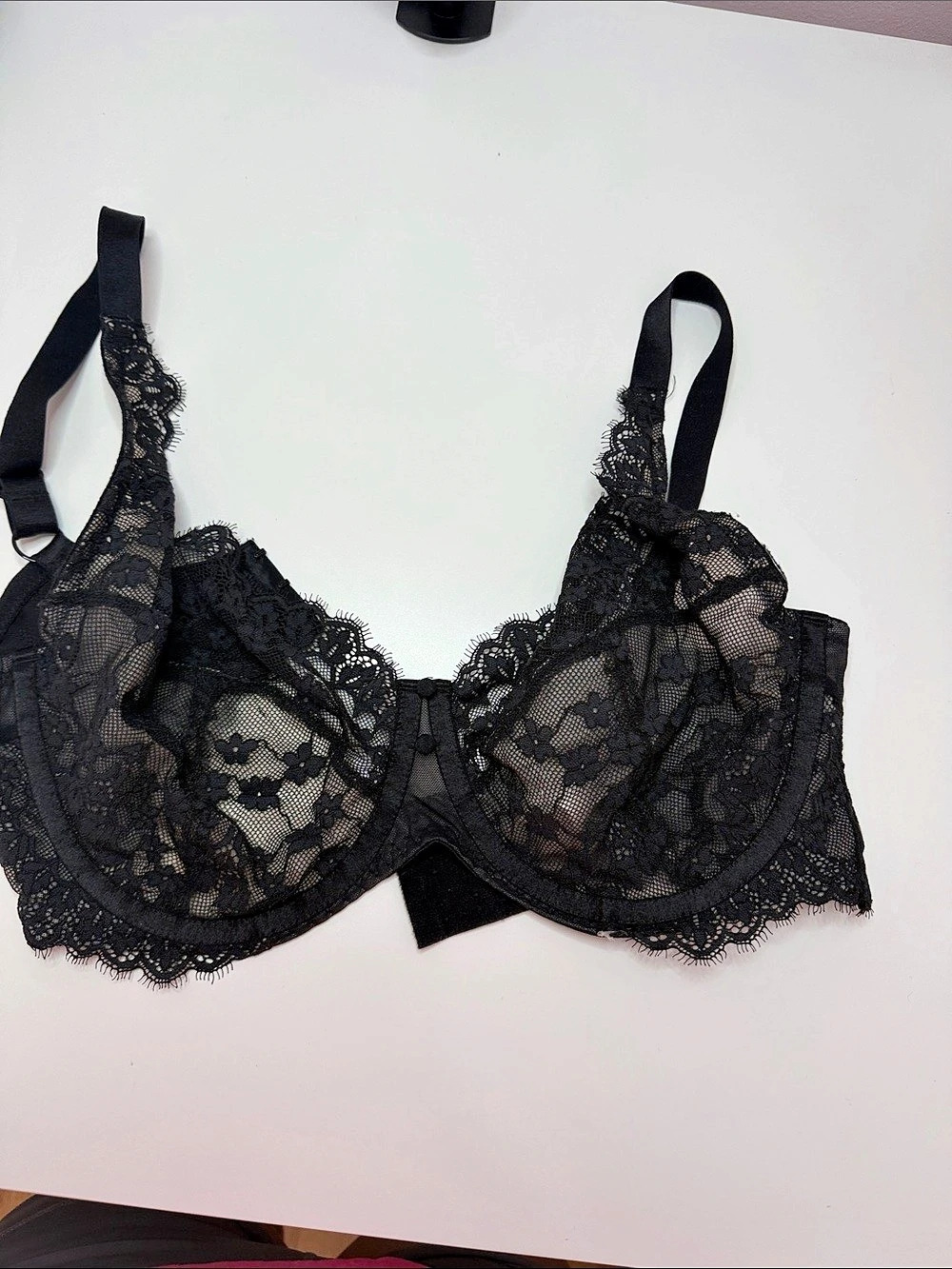 Hunkemöller Black Lace Bra Size 34F